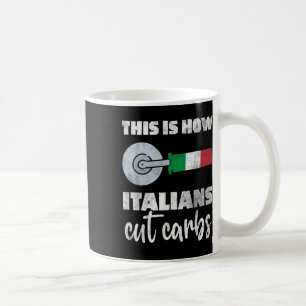 So schneiden Italiener den Kohlenstoff-Spaß der it Kaffeetasse