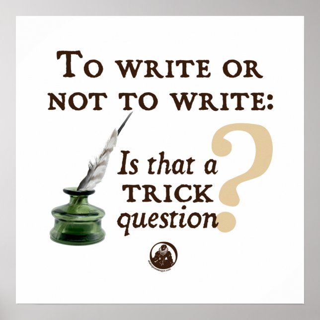 So schreiben oder nicht schreiben poster (Vorne)