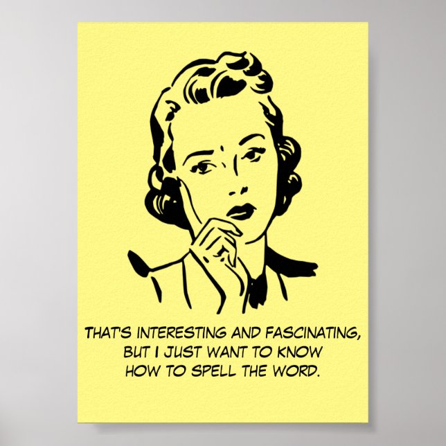 So schreiben Sie das Word Court Reporting Zitat Poster (Vorne)