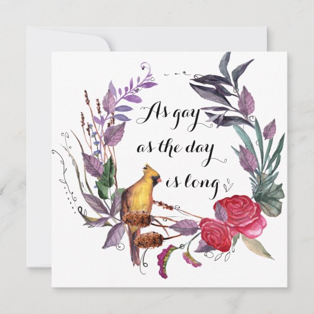 So schwul der Tag ist lange Karte (Vorderseite)