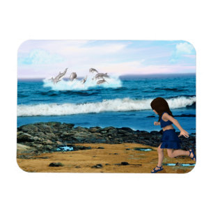 So sehen Sie die Delfine Magnet