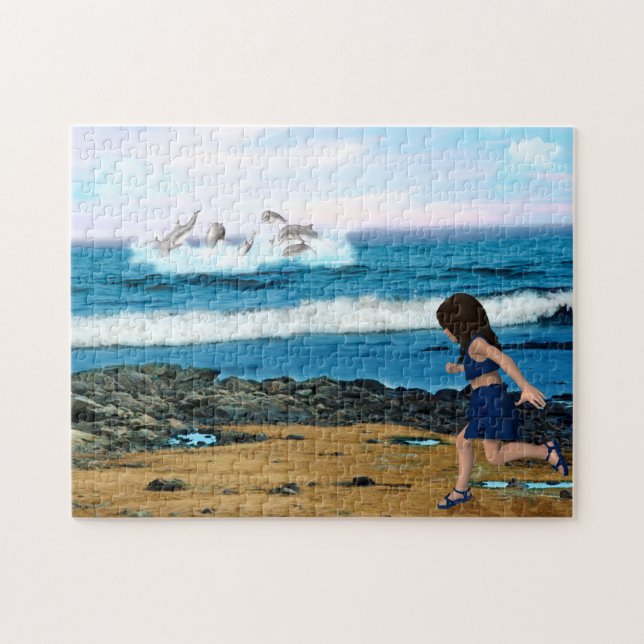 So sehen Sie die Delfine Puzzle (Horizontal)