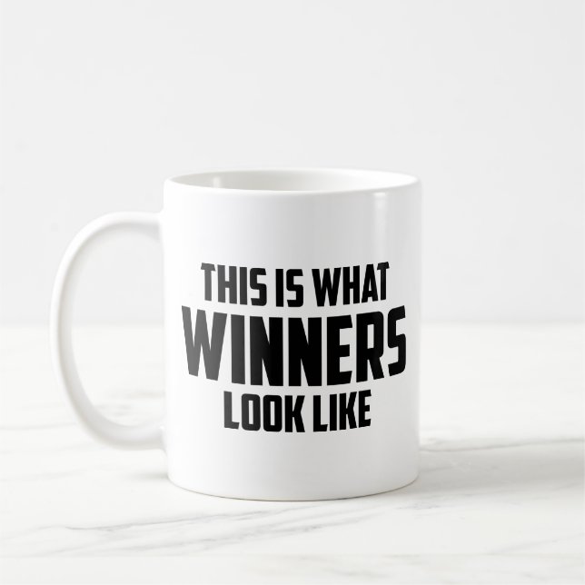 So sehen SIEGER aus Kaffeetasse (Links)