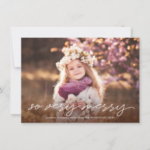 So sehr froh Weihnachten handgeschriebenes Script-