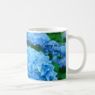 So sehr in Liebe mit Ihnen! Tasse Geschenke Blue H
