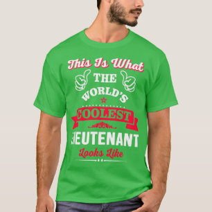 So sieht der Coolste Leutnant aus T-Shirt
