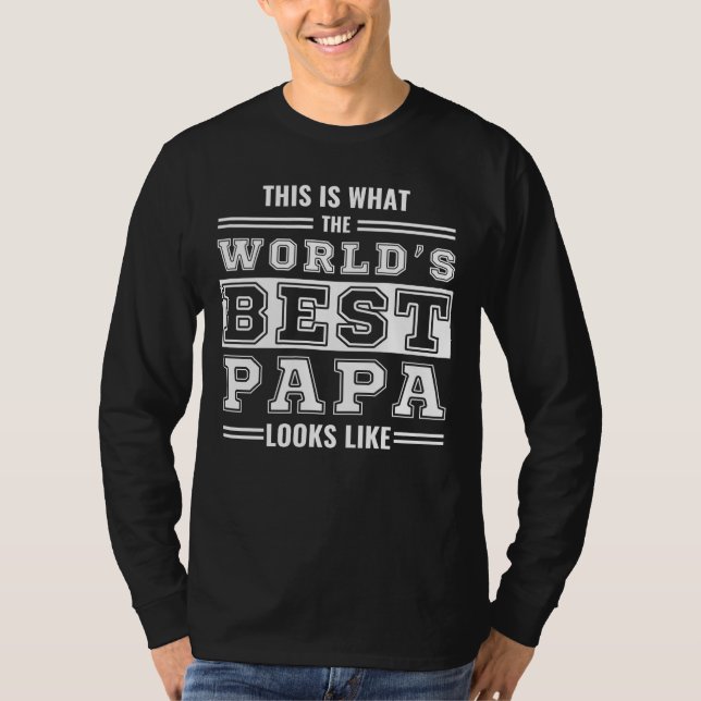 So sieht die beste Papa der Welt aus T-Shirt (Vorderseite)