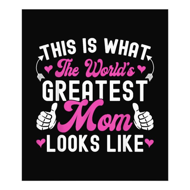 So sieht die größte Mama der Welt aus wie Mothe Fotodruck (Vorne)