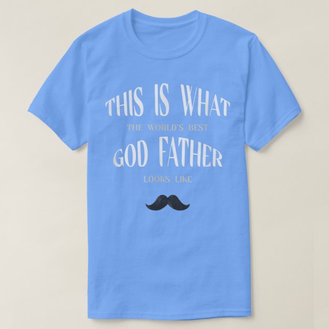 So sieht die Welt aus, die der beste Gott Vater au T-Shirt (Design vorne)