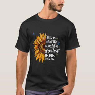So sieht die weltbeste Mutter aus Moth T-Shirt