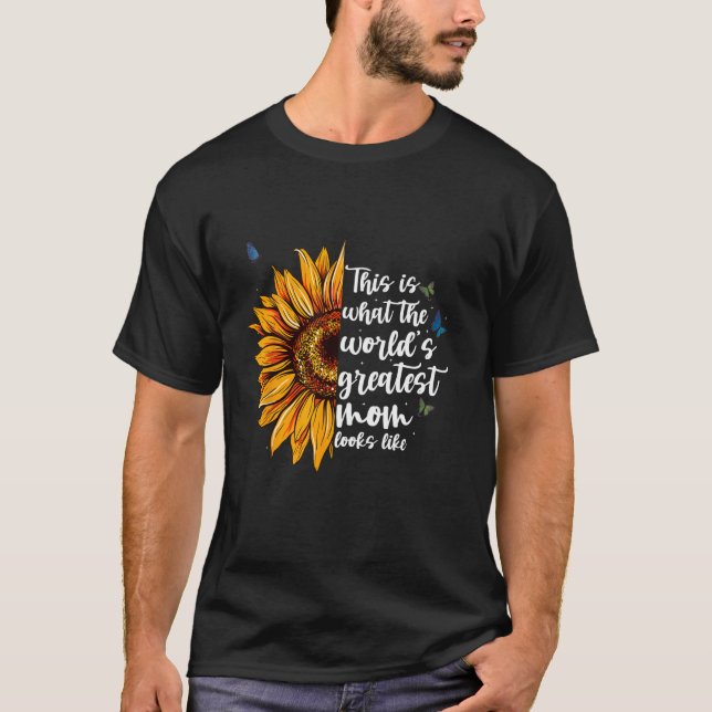 So sieht die weltbeste Mutter aus Moth T-Shirt (Vorderseite)