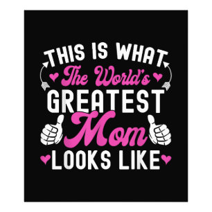 So sieht die weltbeste Mutter aus Mutter Fotodruck