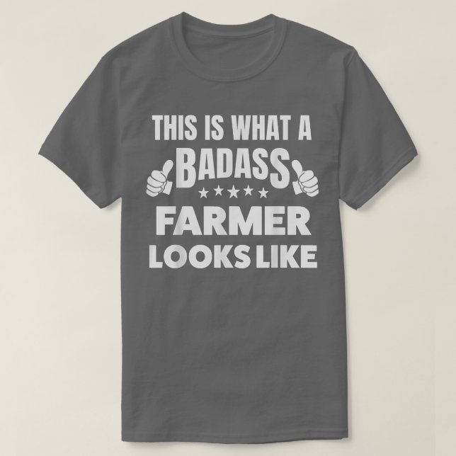 So sieht ein Badass-Bauer aus T-Shirt (Design vorne)