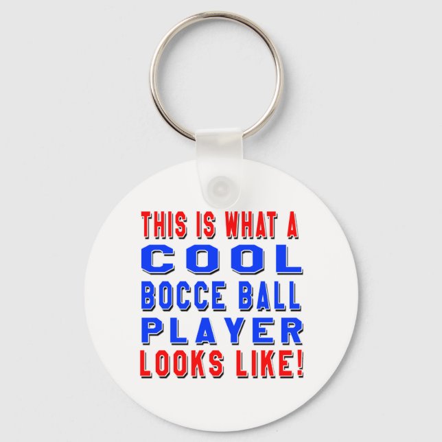 So sieht ein Cooler Ball-Player aus Schlüsselanhänger (Vorderseite)