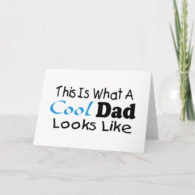 So sieht ein Cooler Vater aus (2) Karte (Vorderseite)