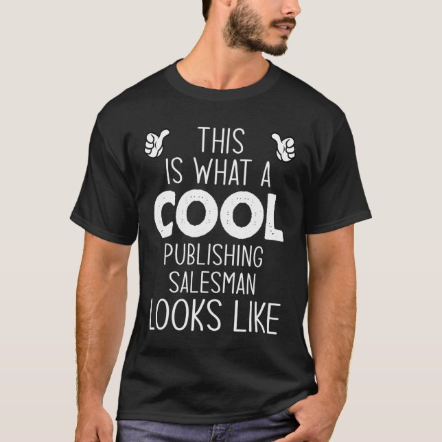 So sieht ein Cooler Verleger aus T-Shirt (Vorderseite)