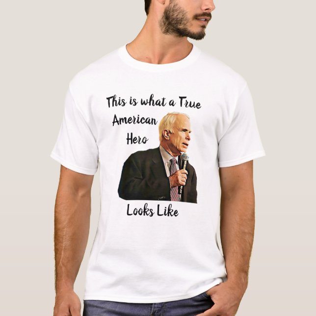 So sieht ein echter amerikanischer Held aus T-Shirt (Vorderseite)