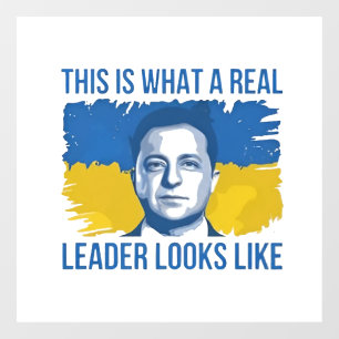 So sieht ein echter Führer aus wie die Ukraine Fensteraufkleber