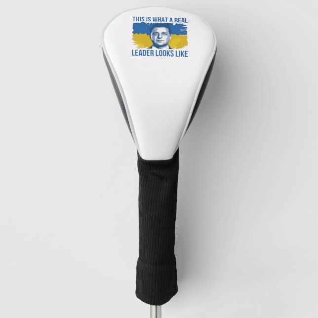 So sieht ein echter Führer aus wie die Ukraine Golf Headcover (Vorderseite)