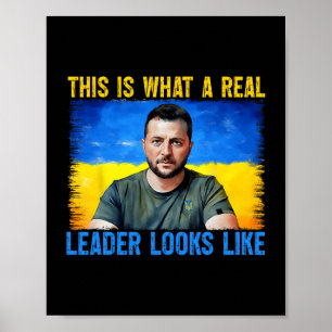 So sieht ein echter Führer aus Wolodymyr Se Poster