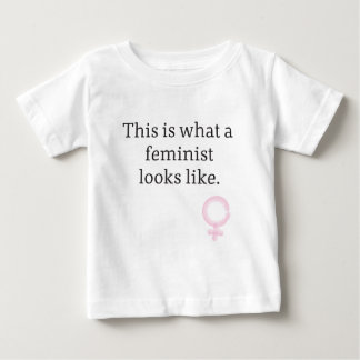 So sieht ein Feminist aus. Baby T-shirt