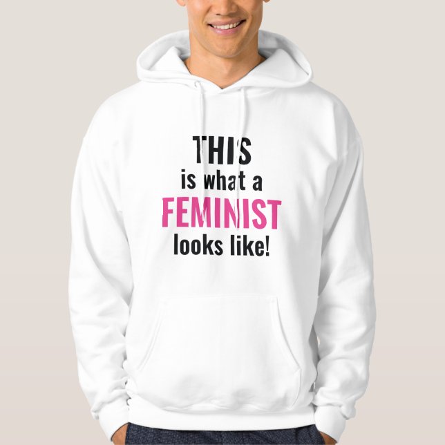 So sieht ein Feminist aus Hoodie (Vorderseite)