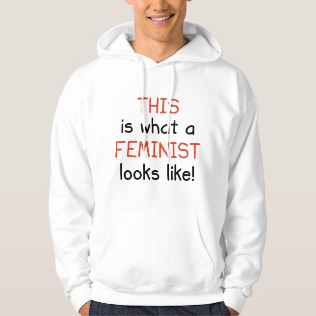 So sieht ein Feminist aus Hoodie (Vorderseite)