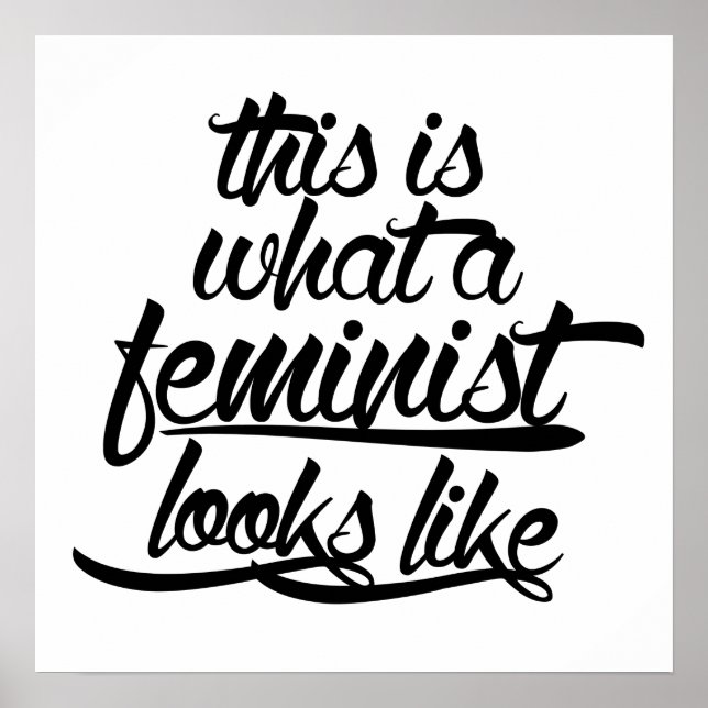 So sieht ein Feminist aus Poster (Vorne)