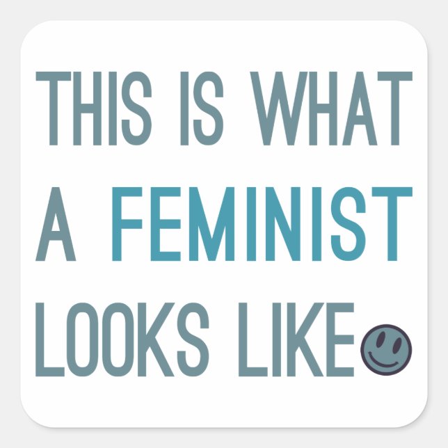 So sieht ein Feminist aus wie Aufkleber (Vorderseite)