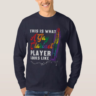 So sieht ein Gay Clarinet Player aus T-Shirt