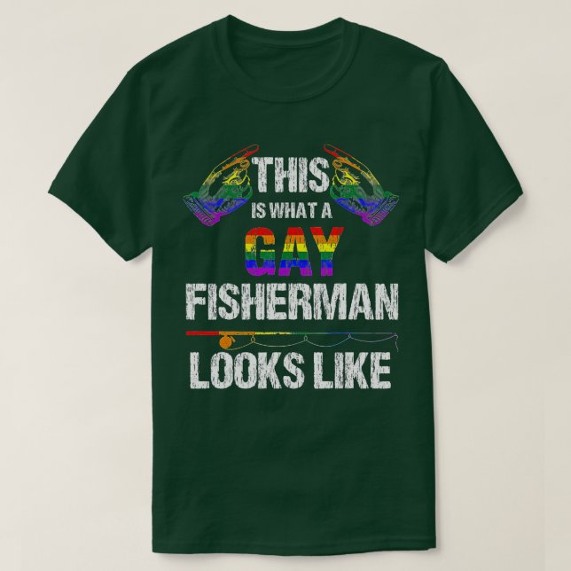 So sieht ein Gay Fisherman aus wie der LGB Pride  T-Shirt (Design vorne)