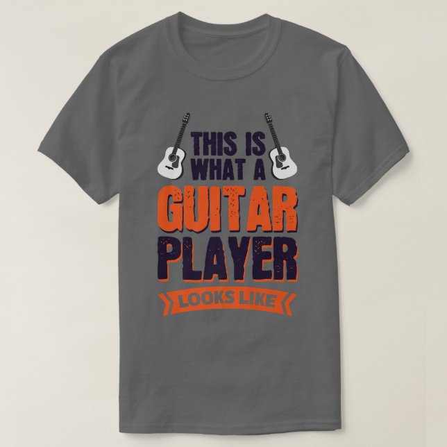 So sieht ein Gitarrenspieler aus wie Premium T-Shirt (Design vorne)