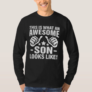 So sieht ein großartiger Sohn aus. Cooler Sohn T-Shirt