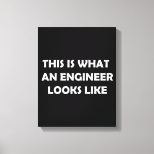 So sieht ein Ingenieur aus Leinwanddruck