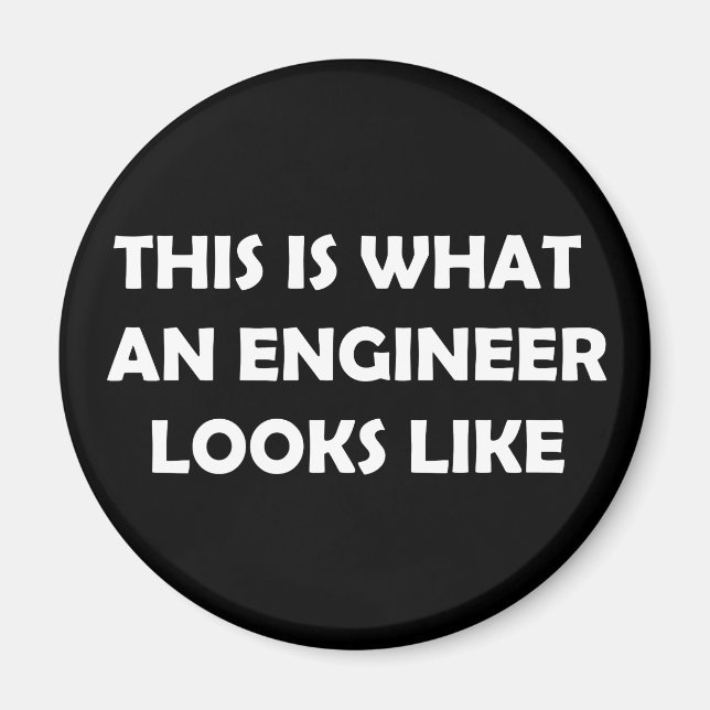 So sieht ein Ingenieur aus Magnet (Vorne)