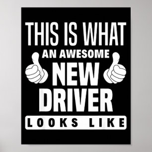 So sieht ein neuer Fahrer lustig aus Neuer Fahrer Poster