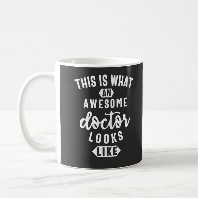 So sieht ein Phantastischer Arzt aus Kaffeetasse (Links)