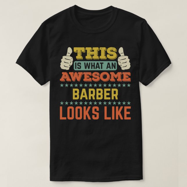 So sieht ein Phantastischer Barber klassisch aus T-Shirt (Design vorne)