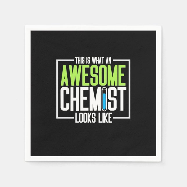 So sieht ein Phantastischer Chemist aus Serviette (Vorderseite)