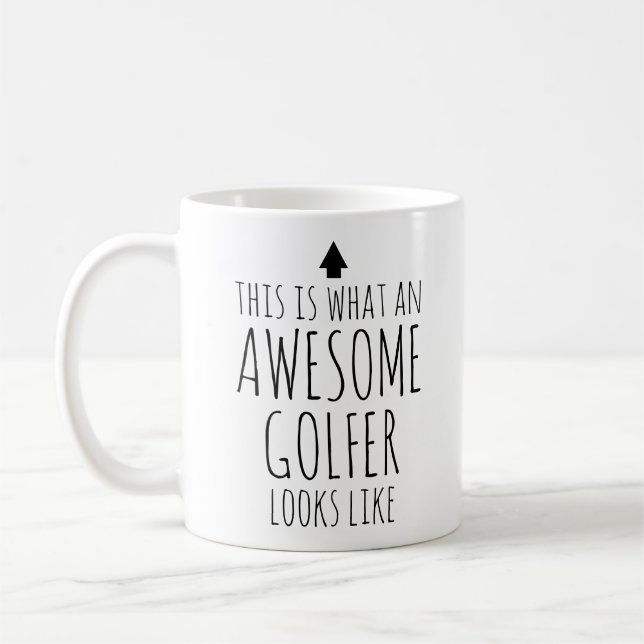 So sieht ein Phantastischer Golfer aus Kaffeetasse (Links)