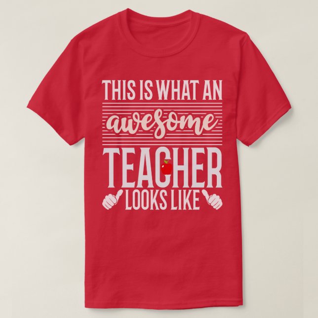 So sieht ein Phantastischer Lehrer aus T-Shirt (Design vorne)