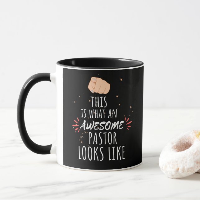 So sieht ein phantastischer Pastor aus Tasse (Mit Donut)