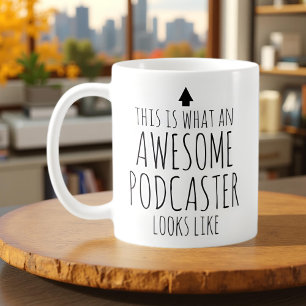 So sieht ein Phantastischer Podcaster aus Kaffeetasse