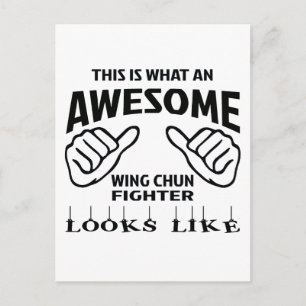 So sieht ein phantastischer Wing Chun Fighter aus Postkarte