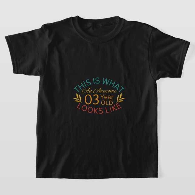 So sieht ein Phantastisches Dreijährig aus T-Shirt (Ablage )