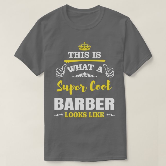 SO SIEHT EIN SUPER COOL BARBER AUS T-Shirt (Design vorne)