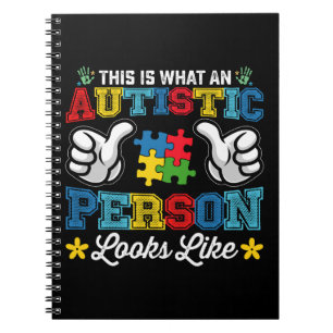 So sieht eine autistische Person aus Autismus Notizblock