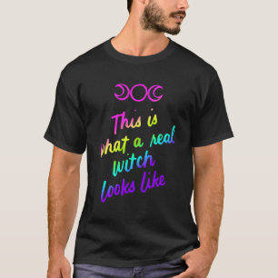 So sieht eine echte Hexe aus wie Wicca Hallowe T-Shirt