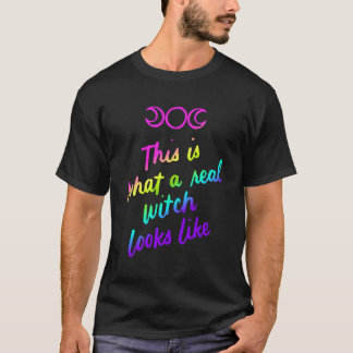 So sieht eine echte Hexe aus wie Wicca Hallowe T-Shirt