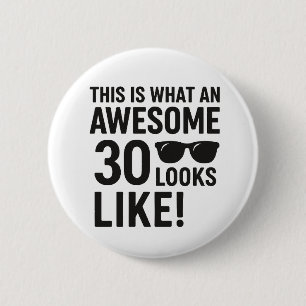 So sieht eine Phantastische 30 aus Button